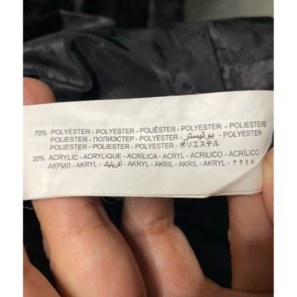 Desigual Black Reversible Hooded Full Zip Up Black Windbreaker Jacket Size S - Picture 13 of 14